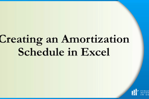 Amortization Schedule Tutorial